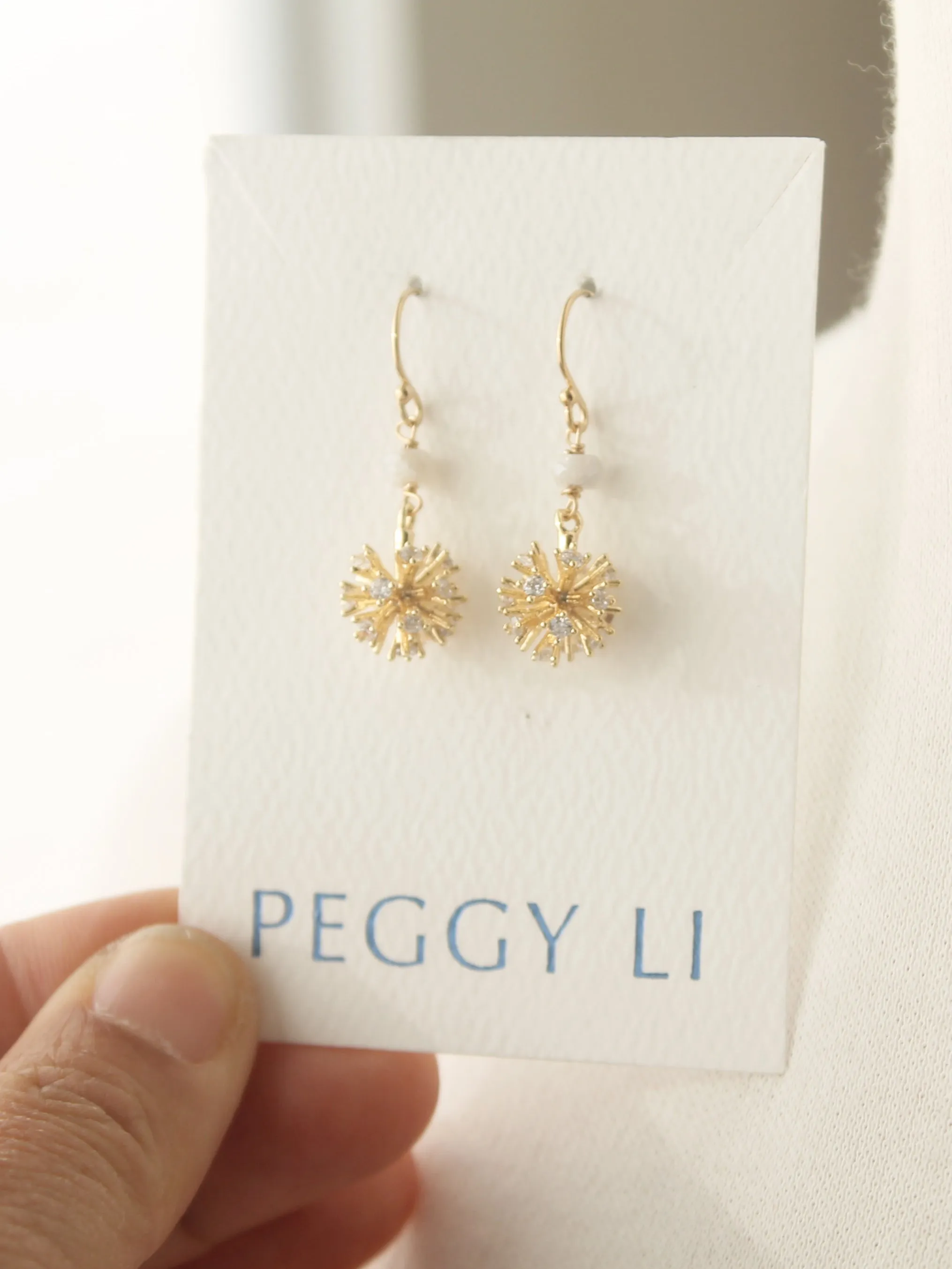Snowball Earrings sold by Peggy Li Creations product image thumbnail 2