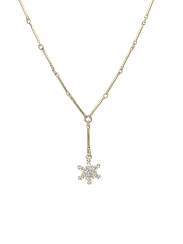 Snowflake Sparkle Necklace sold by Peggy Li Creations