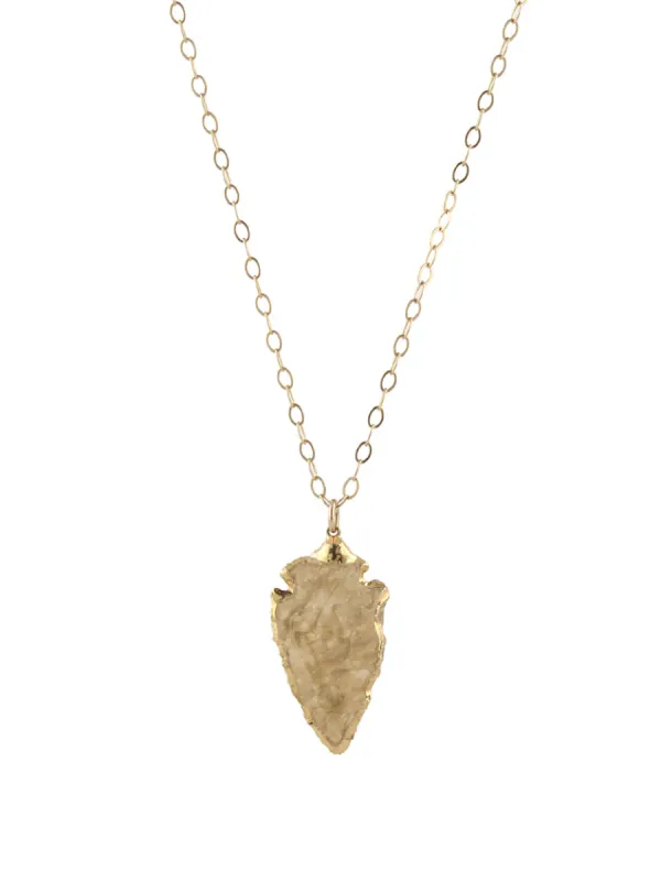 Carved Arrowhead Necklace sold by Peggy Li Creations