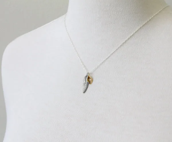 Leaf Duo Necklace sold by Peggy Li Creations product image thumbnail 2