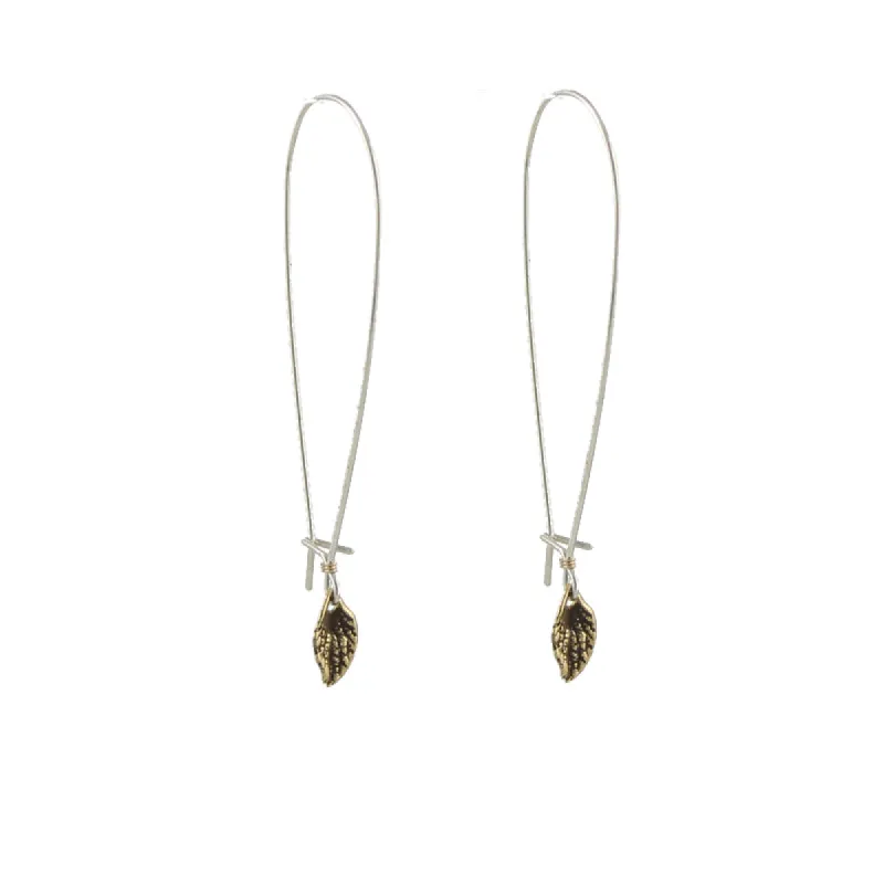 Floating Leaf Earrings sold by Peggy Li Creations