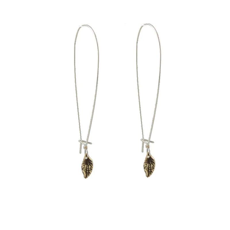Floating Leaf Earrings sold by Peggy Li Creations