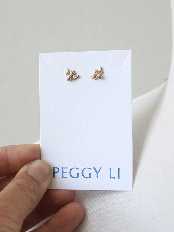 Tiny Bee Earrings sold by Peggy Li Creations product image thumbnail 2