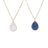 Teardrop Druzy Necklace sold by Peggy Li Creations