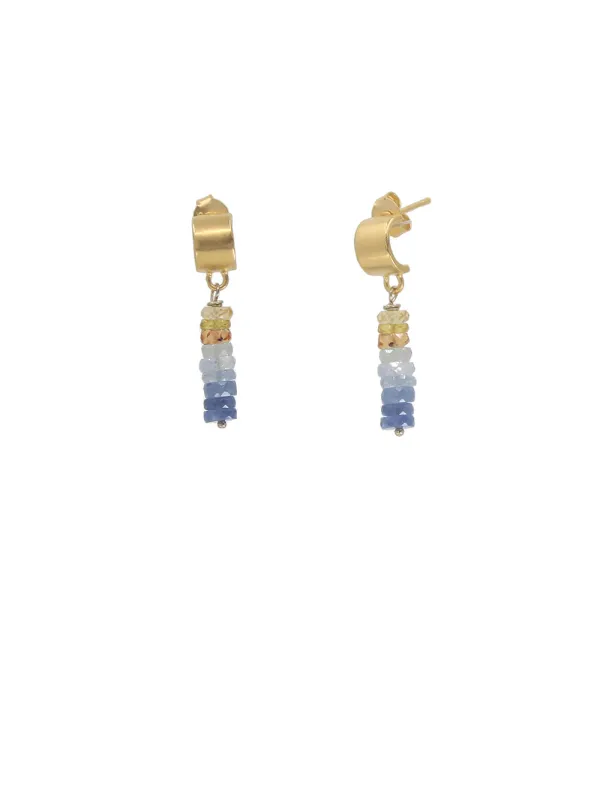 Ombre Sapphire Earrings sold by Peggy Li Creations