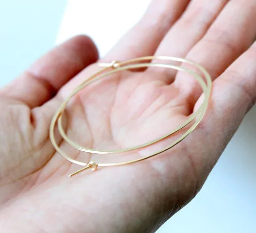 Delicate Hoop Earrings sold by Peggy Li Creations product image thumbnail 2