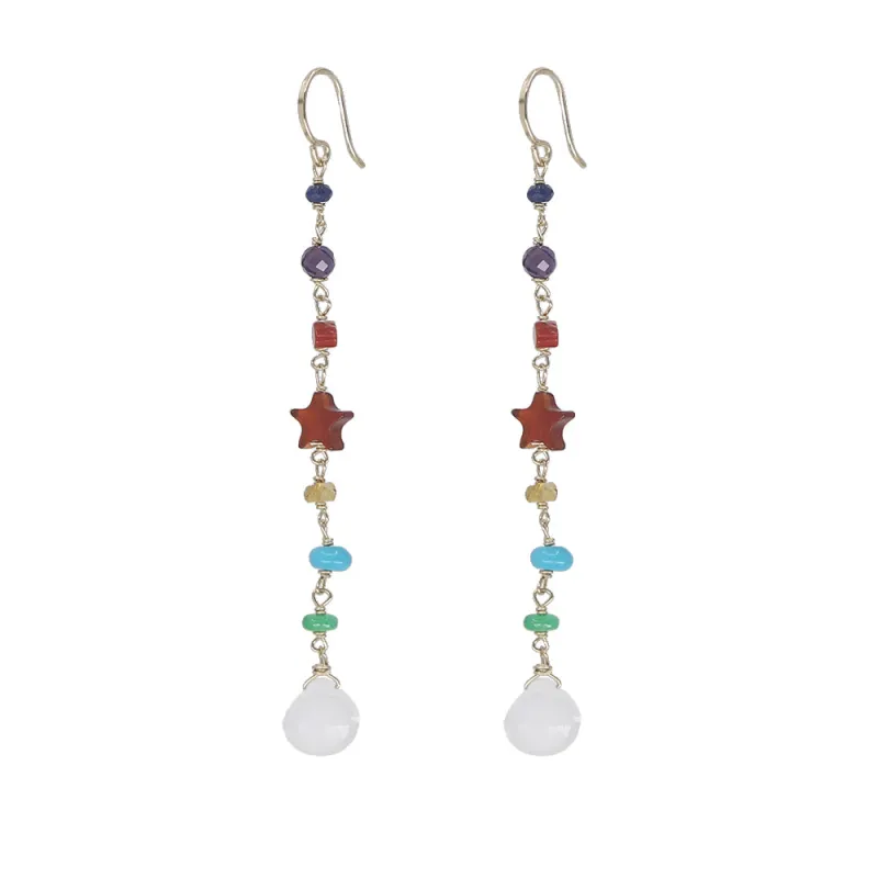 Rainbow Bright Earrings made by Peggy Li Creations