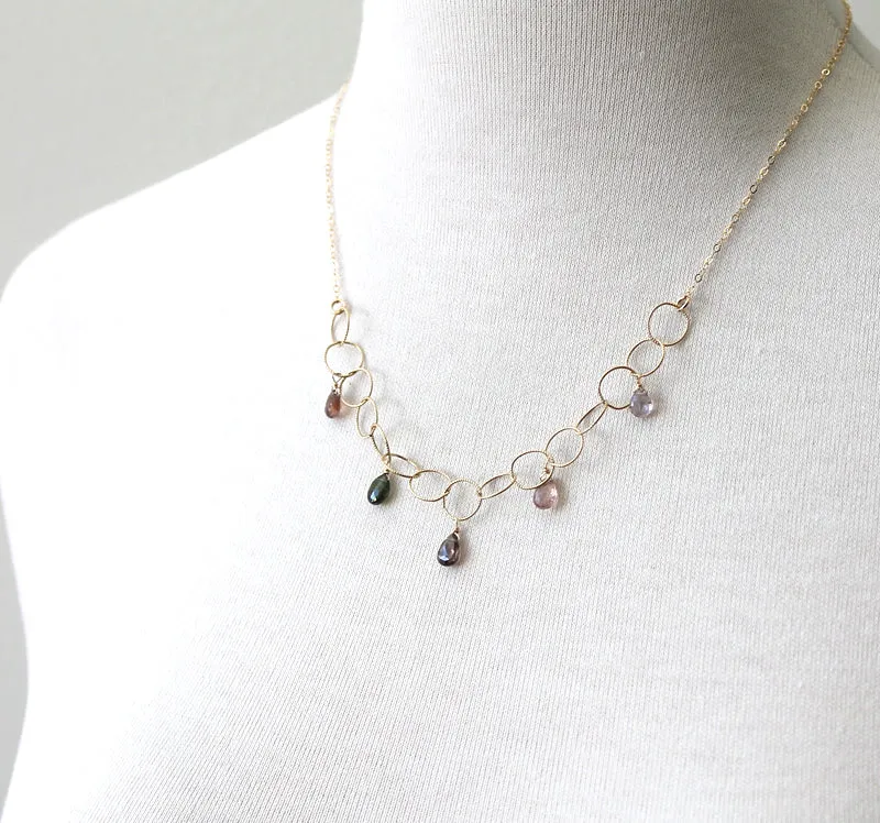 Woven Spinel Gem Necklace sold by Peggy Li Creations product image thumbnail 2
