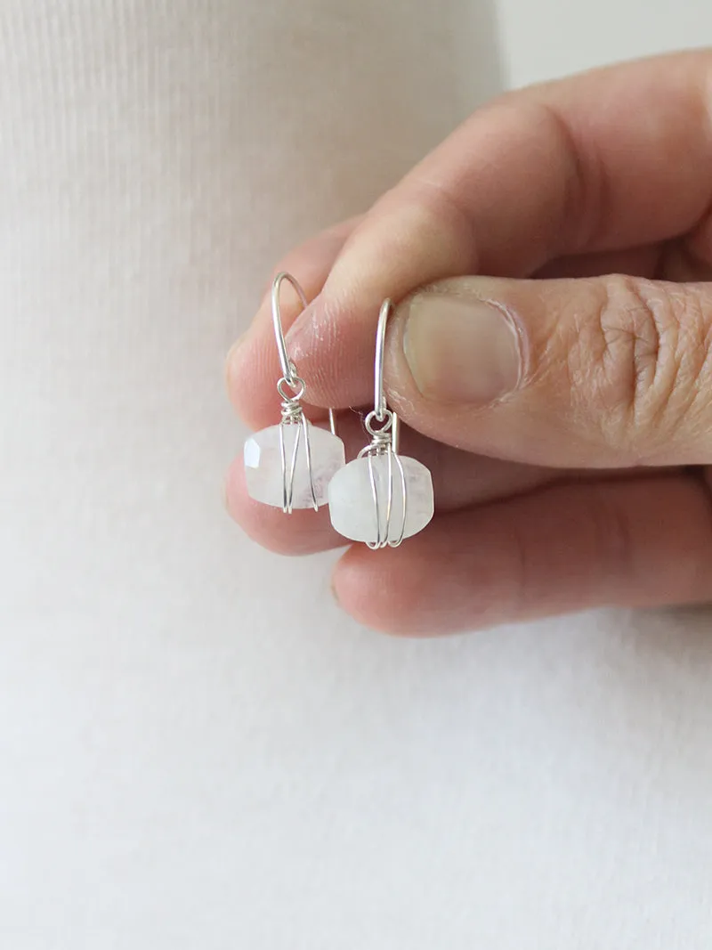 Wrapped Moonstone Earrings sold by Peggy Li Creations product image thumbnail 2