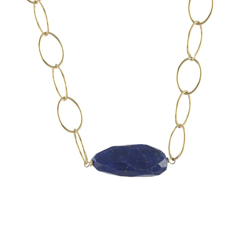 Loopy Necklace - Lapis sold by Peggy Li Creations