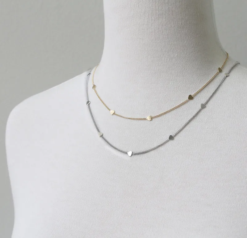 Simple Hearts Necklace sold by Peggy Li Creations product image thumbnail 3