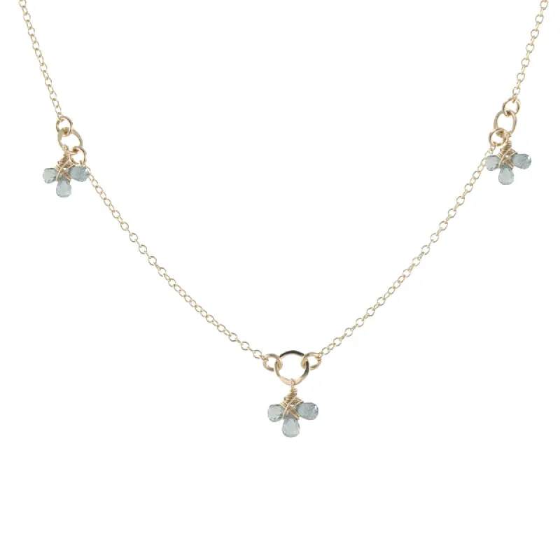 Tiny Gemstone Circlet Necklace sold by Peggy Li Creations