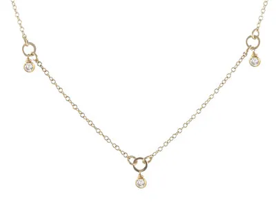 Tiny Gemstone Circlet Necklace sold by Peggy Li Creations product image thumbnail 2