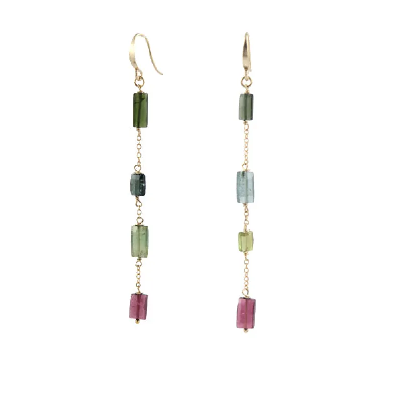 Rectangle Tourmaline Earrings sold by Peggy Li Creations