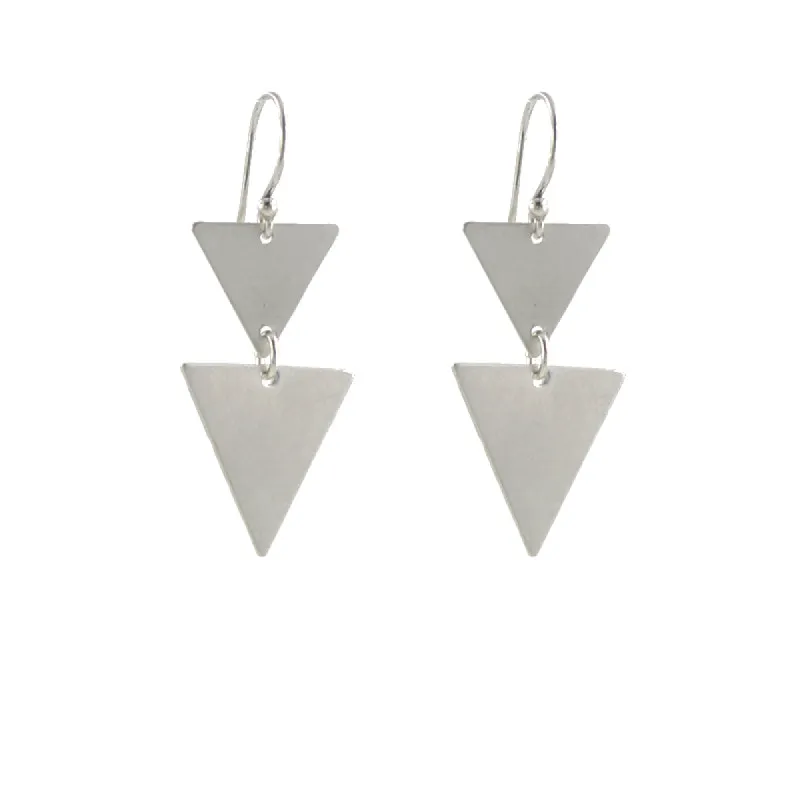 Triangle Stack Earrings sold by Peggy Li Creations