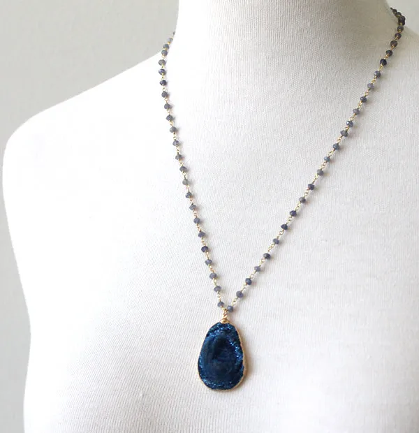 Deep Blues Necklace #2 sold by Peggy Li Creations product image thumbnail 2