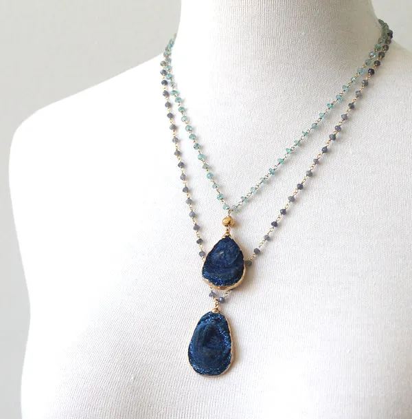 Deep Blues Necklace #1 sold by Peggy Li Creations product image thumbnail 3