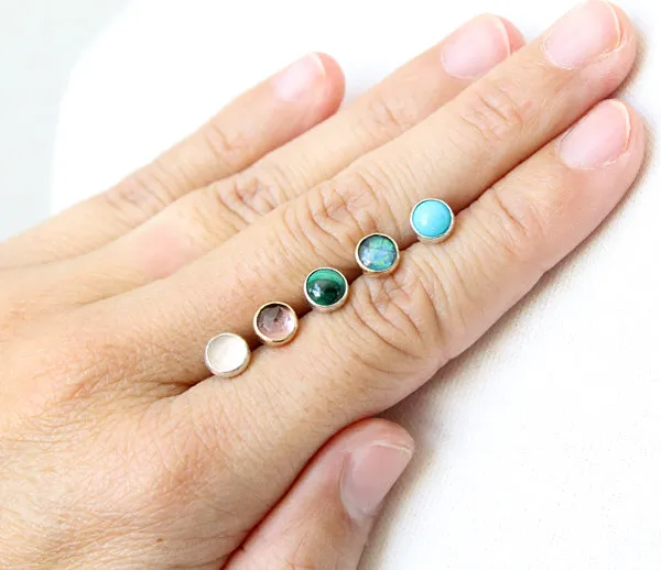 Gemstone Stud Earrings sold by Peggy Li Creations product image thumbnail 3