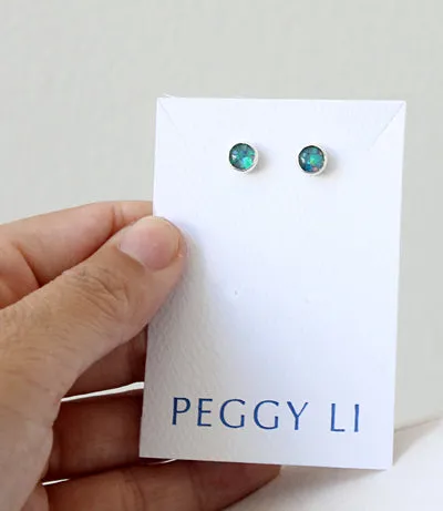 Gemstone Stud Earrings sold by Peggy Li Creations product image thumbnail 4