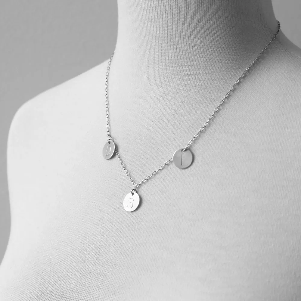 Family Initial Necklace - SS sold by Peggy Li Creations product image thumbnail 2