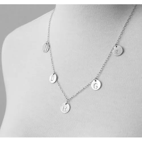 Family Initial Necklace - SS sold by Peggy Li Creations product image thumbnail 3