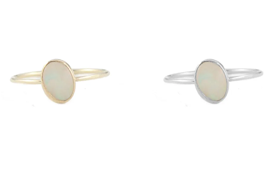 Large Oval Opal Ring sold by Peggy Li Creations