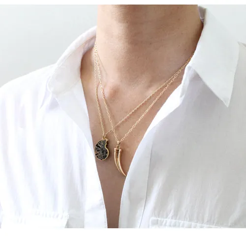 Toothy Horn Necklace sold by Peggy Li Creations product image thumbnail 3