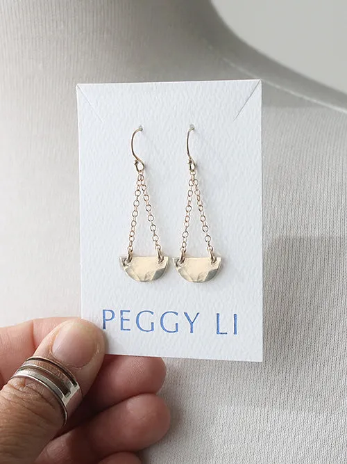 Half Moon Dangle Earrings sold by Peggy Li Creations product image thumbnail 2
