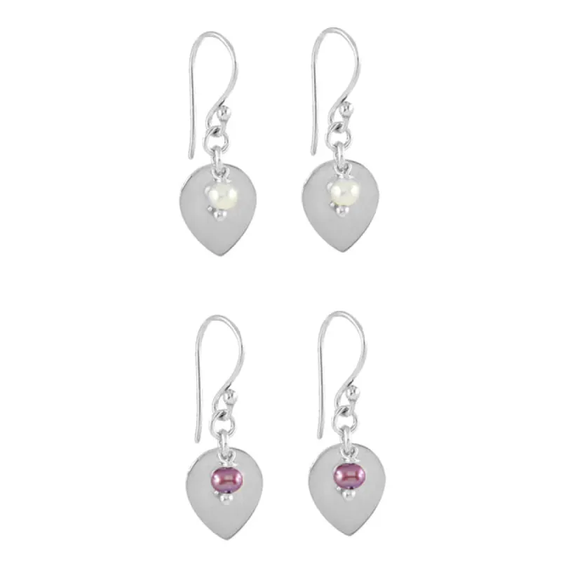 Lotus Pearl Earrings made by Peggy Li Creations