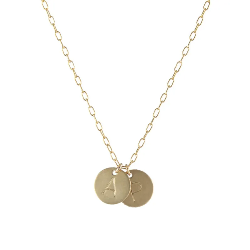 Large Letter Initial Necklace - GF made by Peggy Li Creations