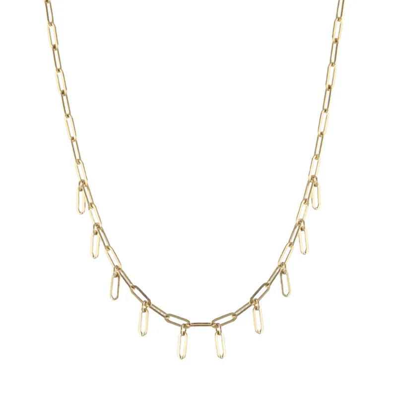 Rectangle Fringe Necklace sold by Peggy Li Creations