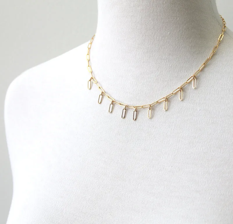 Rectangle Fringe Necklace sold by Peggy Li Creations product image thumbnail 2