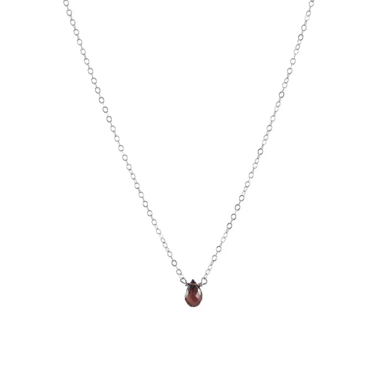 Birthstone Gem Necklaces - SS sold by Peggy Li Creations