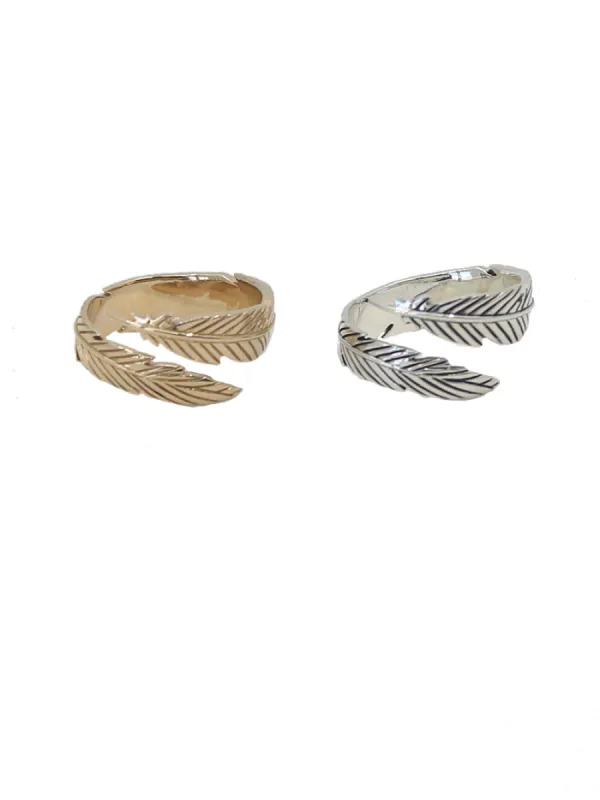 Feather Ring sold by Peggy Li Creations