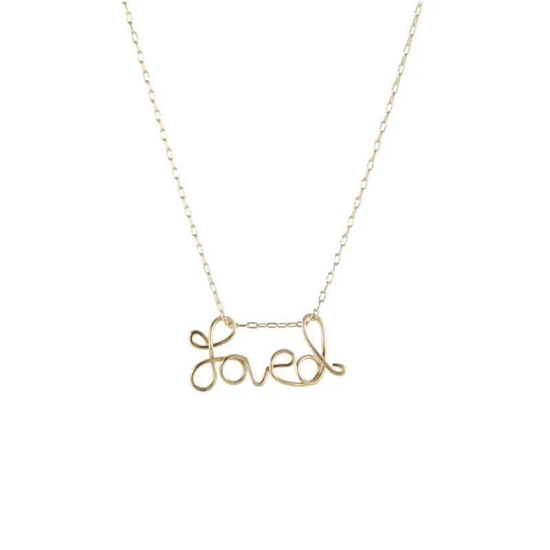 Custom Cursive Word Necklace sold by Peggy Li Creations