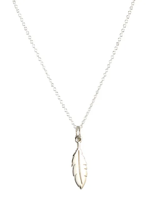 Tiny Feather Necklace sold by Peggy Li Creations product image thumbnail 4