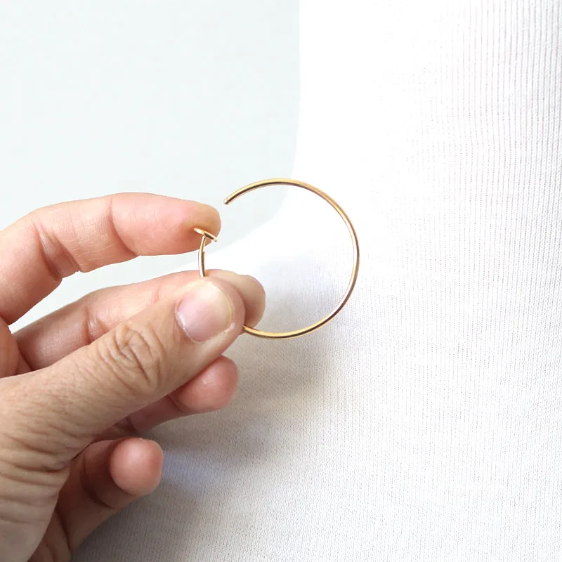 Clip On Hoop Earrings sold by Peggy Li Creations product image thumbnail 2