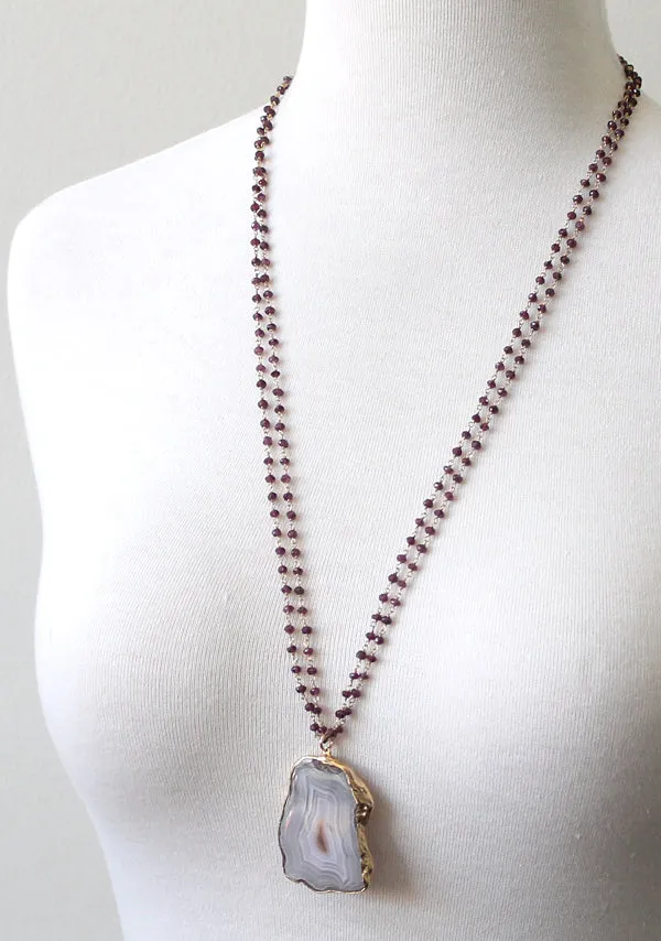 Red Agate and Garnet Chain Necklace sold by Peggy Li Creations product image thumbnail 2