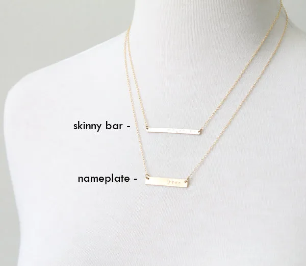 Skinny Bar Necklace - GF sold by Peggy Li Creations product image thumbnail 2
