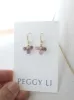 Tiny Gemstone Circlet Earrings II sold by Peggy Li Creations