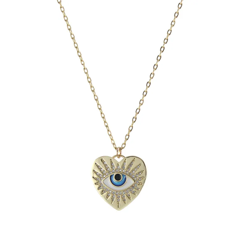 Bling Evil Eye Necklace sold by Peggy Li Creations