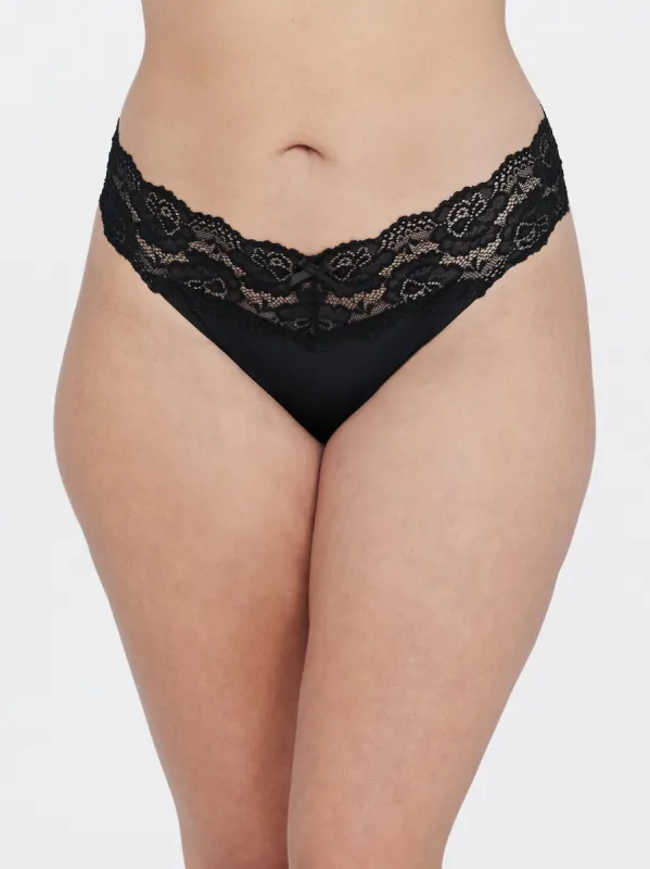 Goddess Lace Trim Thong sold by Skarlett Blue