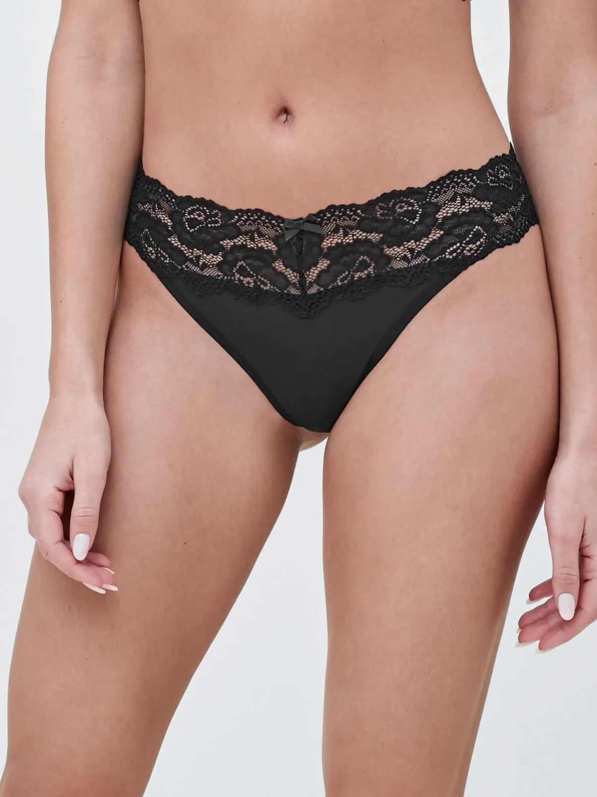 Goddess Lace Trim Thong sold by Skarlett Blue product image thumbnail 5