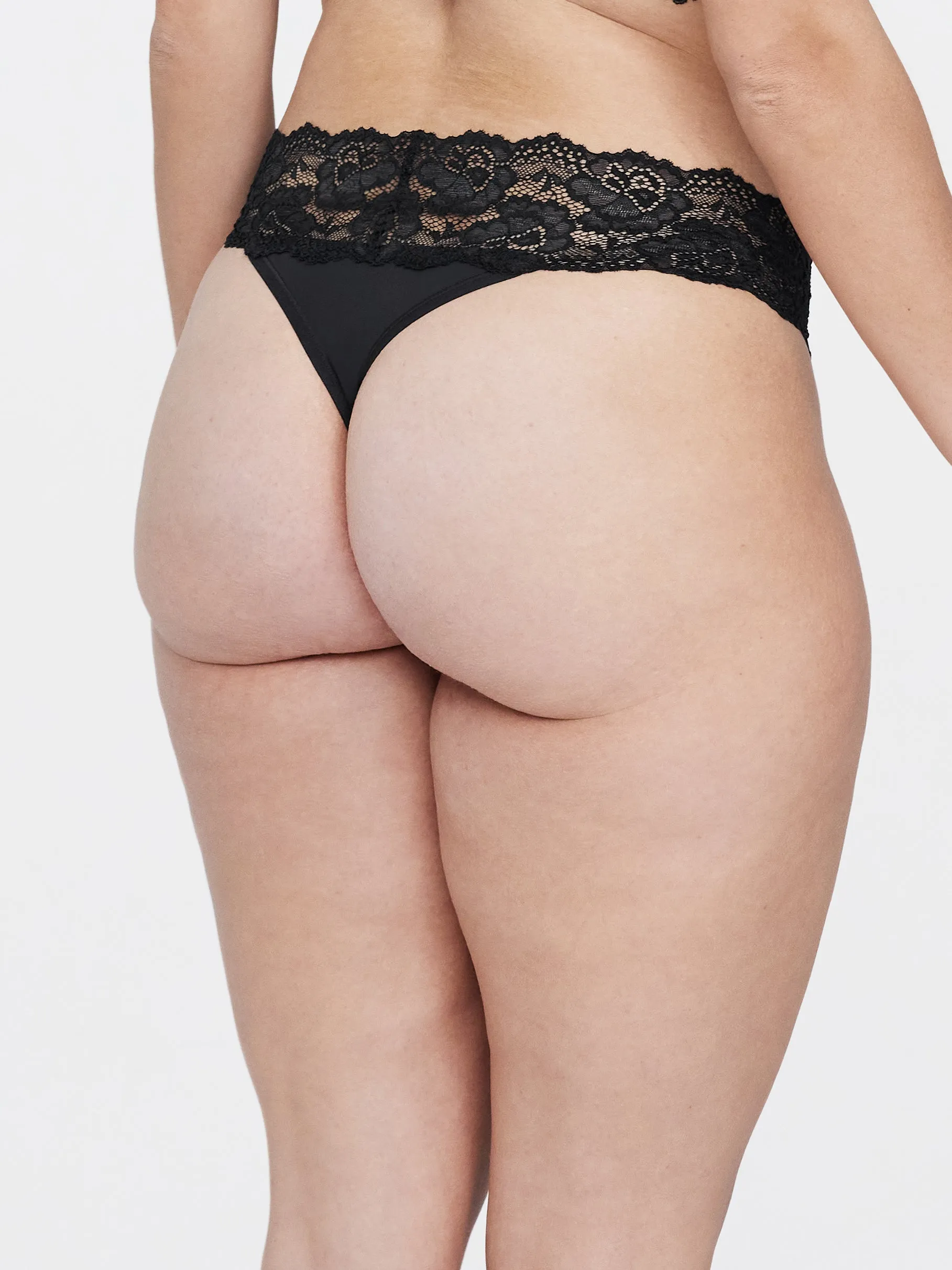 Goddess Lace Trim Thong sold by Skarlett Blue product image thumbnail 3