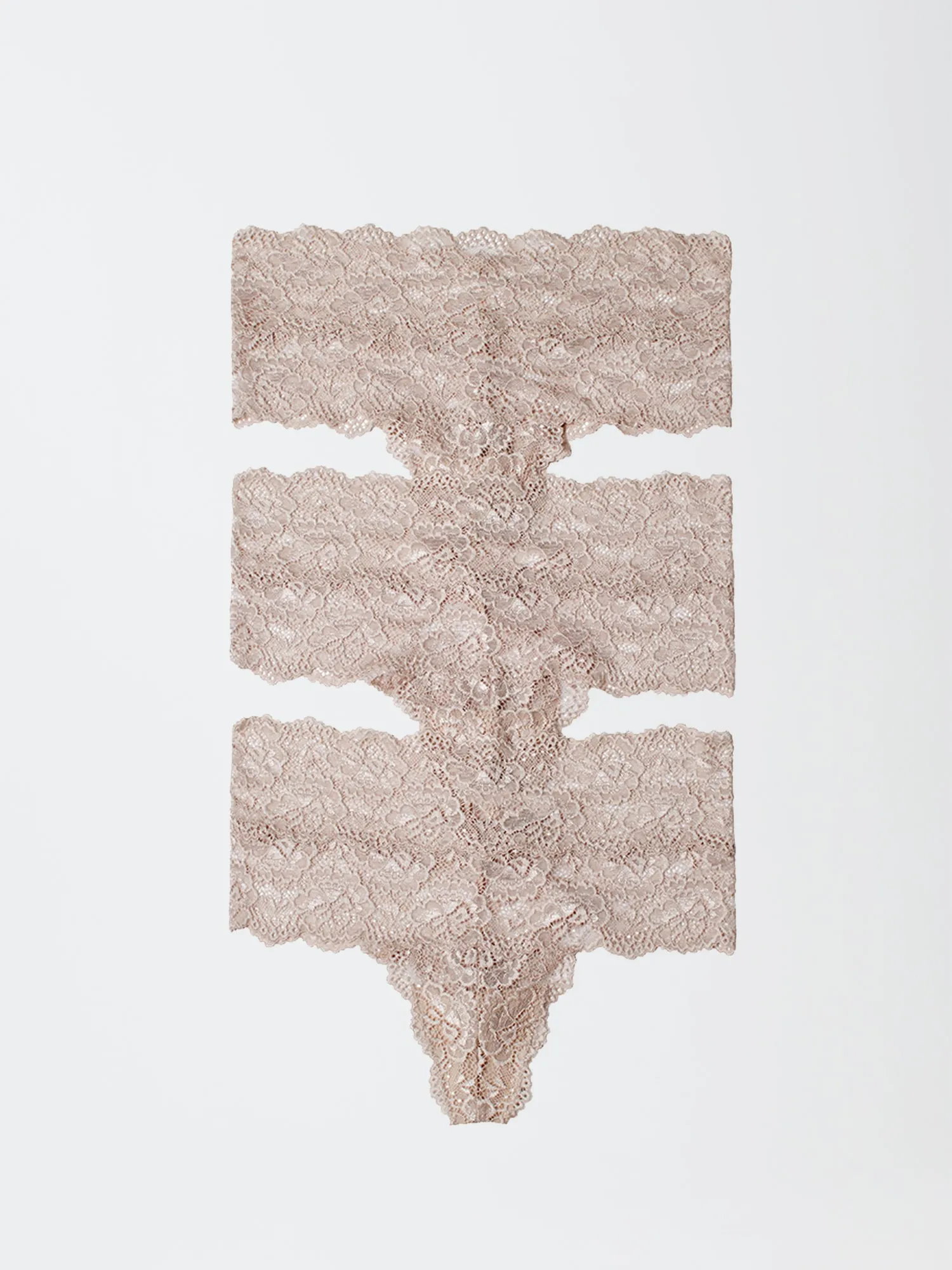 Goddess Lace High Waist Thong 3-Pack sold by Skarlett Blue