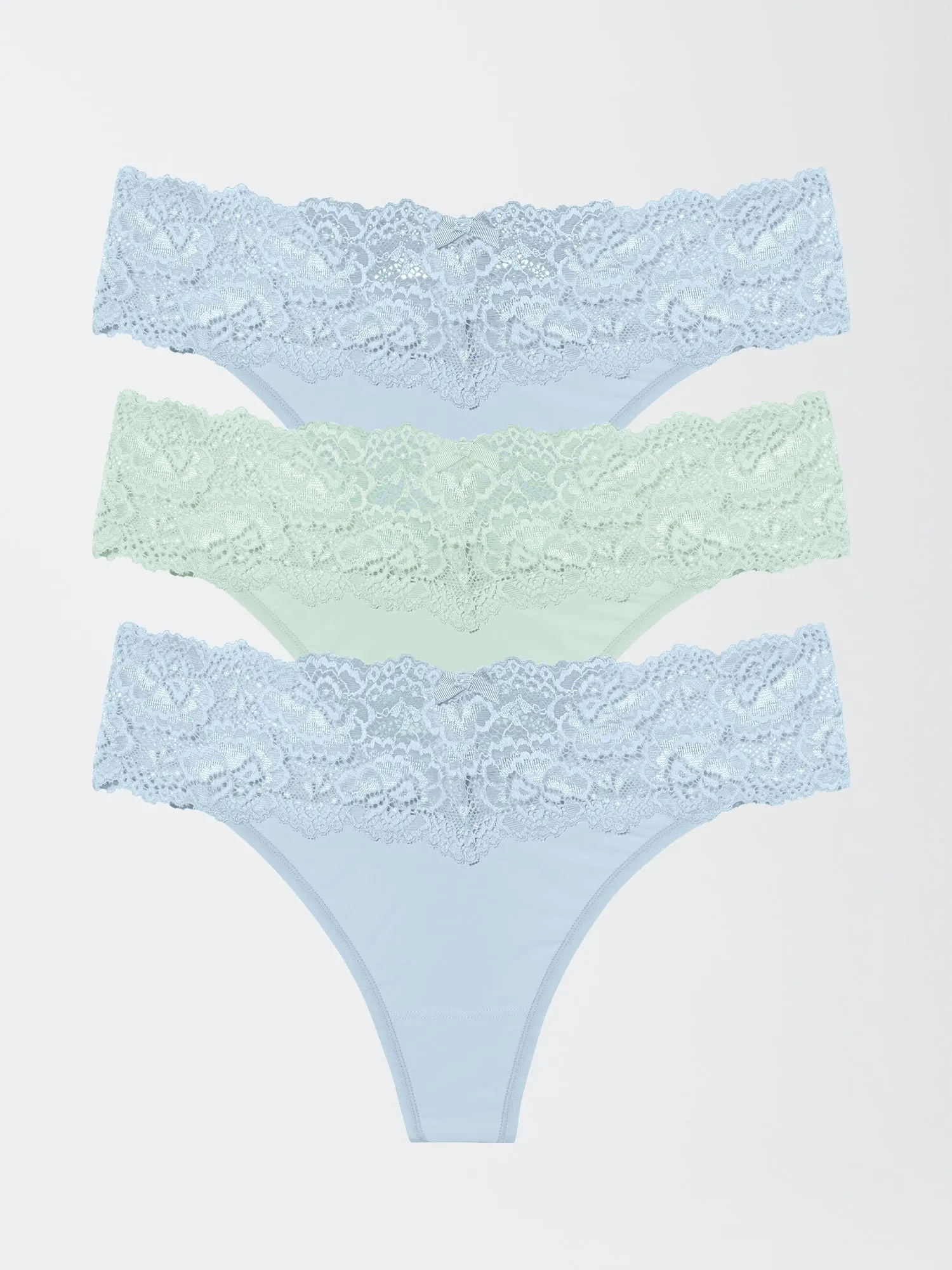 Goddess Lace Trim Thong 3 Pack - FINAL SALE sold by Skarlett Blue