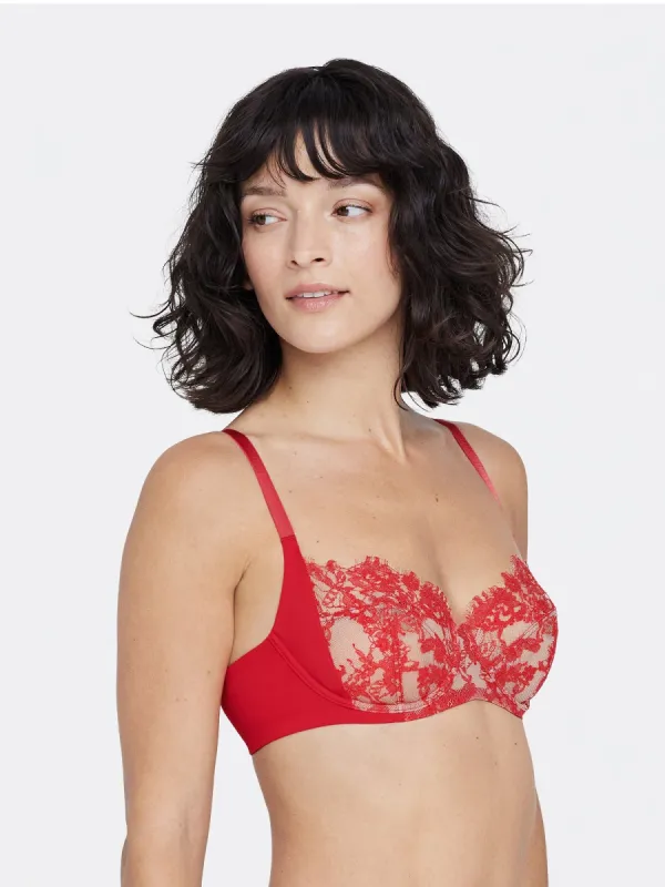 Entice Lace Side Support Balconette Bra sold by Skarlett Blue