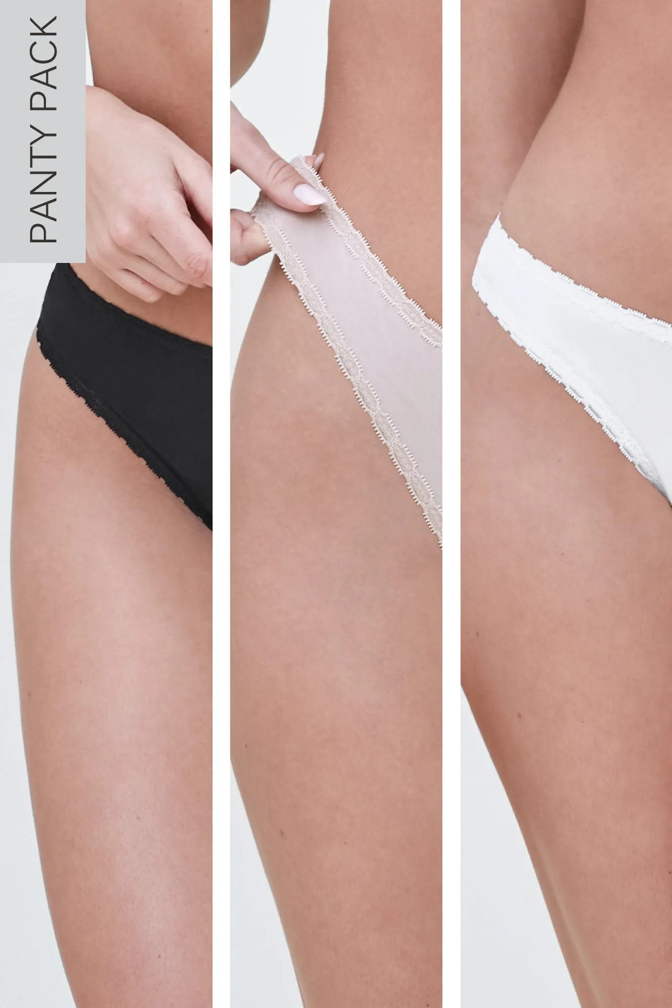 Adorned Hipster Cotton Thong 3-Pack sold by Skarlett Blue product image thumbnail 2