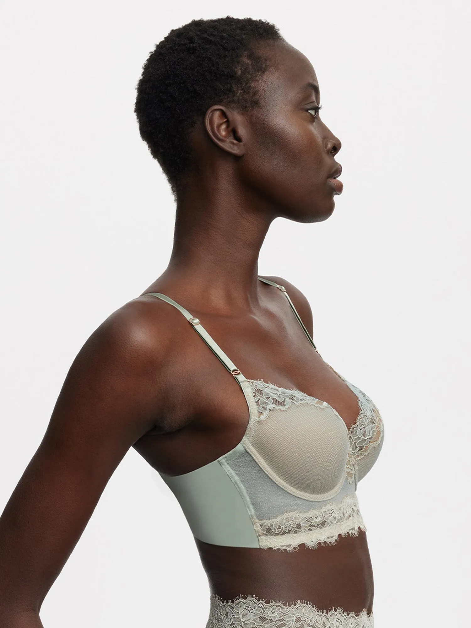 Entice Longline Lace Bra sold by Skarlett Blue product image thumbnail 2