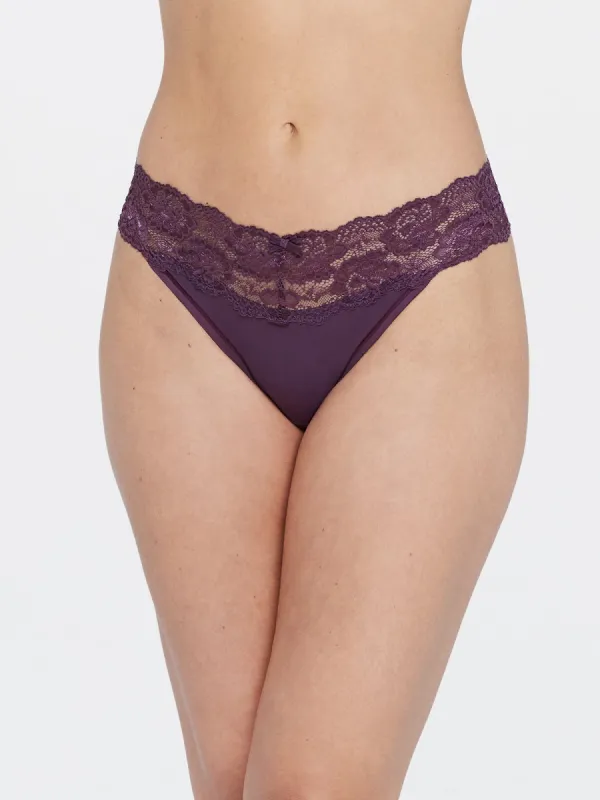Goddess Lace Trim Thong sold by Skarlett Blue